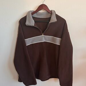 Retro fleece sweatshirt